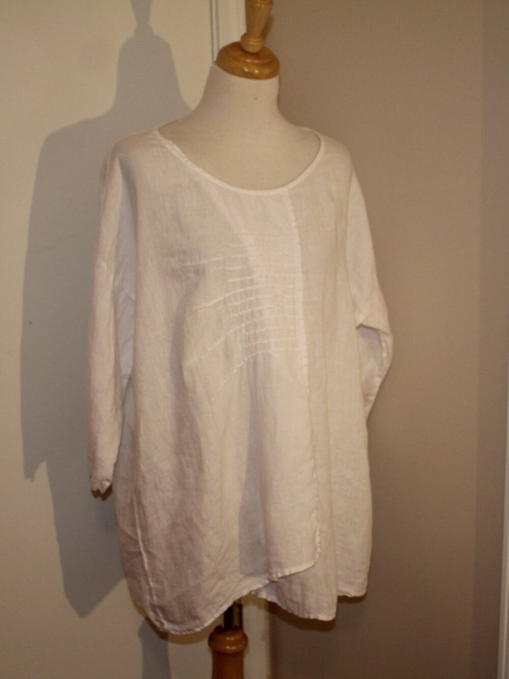 Match Point Size Small Linen Shirt Top